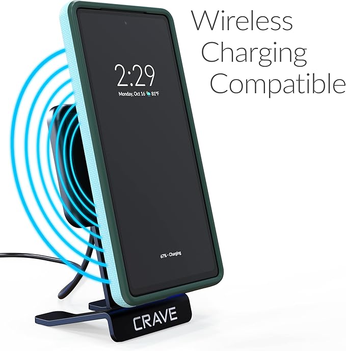 Crave for Google Pixel 7a Case, Shockproof Protection Dual Layer Case for Google Pixel 7a (6.1 inch) - Aqua