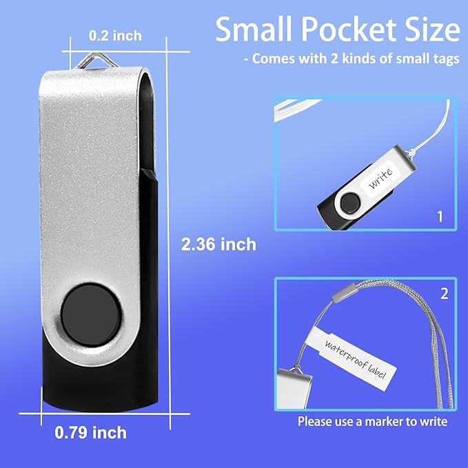 4GB USB Flash Drive 20 Pack Nicepicten Zip Drive USB 2.0 Thumb Drives FAT32 Memory Stick Jump Drives Multipack with 20PCS Lanyards Label (4GB 20Pack, Green Sliver)