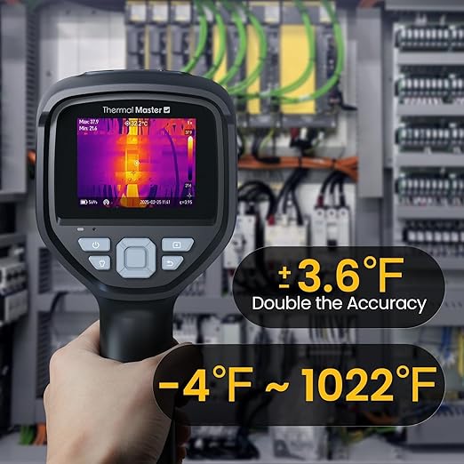 Thermal Master Handheld Thermal Camera, 512×384 X³IR Resolution, Thermal Imaging Camera with 2MP Visual Camera, 640×480 3.5" IPS Screen Thermal Imager with Laser, -4℉to 1022℉, 40mK(Thor 002)