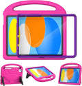YIHE Kids Case for iPad A16 11th Generation (11" 2025) & 10th Gen (10.9" 2022) | Shockproof Tablet Cover with Built-in Screen Protector & Pencil Holder for iPad 10.9/11 Inch, Pink Purple
