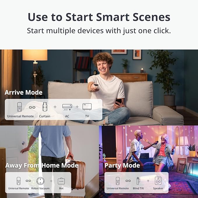 SwitchBot Universal Remote Control with Hub Mini Matter Enabled with Bot and Remote, Control 25 IR/Bluetooth Devices and 10 Scenes, Compatible with TV/AC/SwitchBot BLE Devices