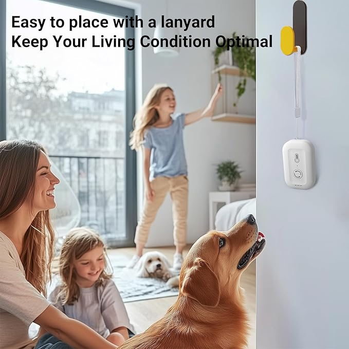 DAYBETTER Smart WiFi Thermometer Hygrometer, 2.4G Indoor Temperature Humidity Sensor with Real-Time App Alerts,Temperature Humidity Monitor for Home Nursery Greenhouse Pet 1pack