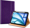 VIKESI Case for iPad Air 13 inch (M4) 2026 / (M3) 2025 / (M2) 2024,Premium Leather Folio,Apple Pencil Holder,Auto Sleep/Wake,Stand Cover - Dark Purple