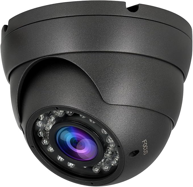 Anpviz Analog CCTV Camera 1080P HD 4-in-1(TVI/AHD/CVI/960H CVBS), 4X Manual Focus/Zoom Analog Camera 2.8-12mm Varifocal Lens, 36 IR-LEDs Dome Turret Security Camera for Business/Home/Store