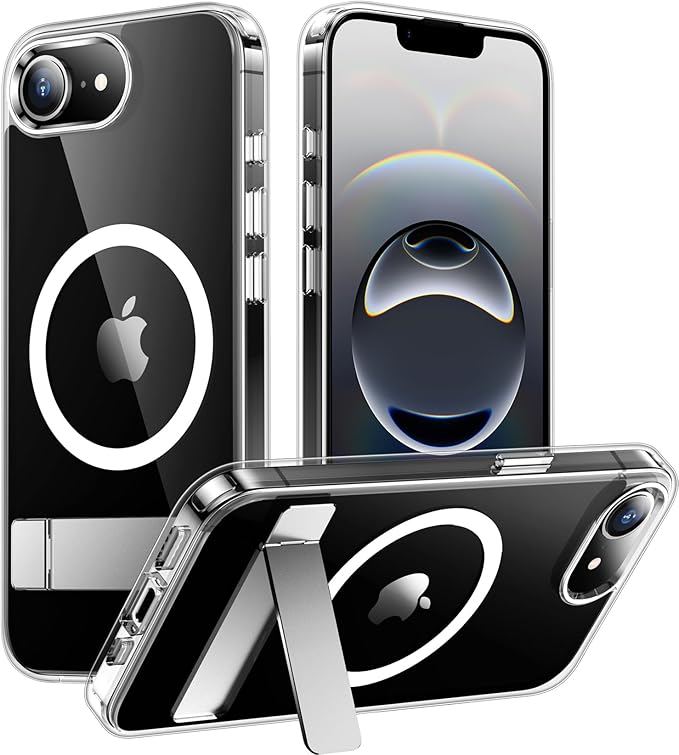 Magnetic Compatible with SE4 Case, [Built-in Invisible Kickstand][Military Grade Shockproof] Slim Thin Phone Case