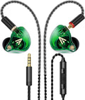 Vibes 202M Wired Earbuds - HiFi in Ear Monitor Headphones - Noise Isolating Ear Buds w/ Mic - Clear Sound, Deep Bass & Comfort-Fit Gaming Earphones - MMCX to 3.5mm & Silver Plated Cord, Carrying Case