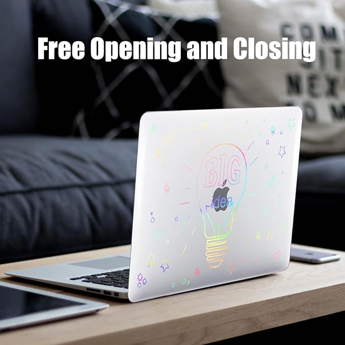 DTangLsm for MacBook Pro 14 inch Case 2026 M5, 2025-2021 M4 M3 M2 M1 A3426 A3427 A3434 A3112 A3185 A3401 A2918 A2992 A2779 A2442, Plastic Hard Cover for MacBook Pro 14 Case&Keyboard Skin, Big Bulb