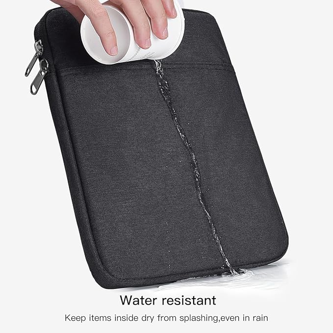 13 inch Laptop Sleeve Case for 2025 2024 Microsoft Surface Laptop7 Copilot+ PC 13.8" & 13.5" Surface Laptop 6/5/4, Water-Resistant Shockproof Tablet Bag Cover w/Accessory Pocket -Black