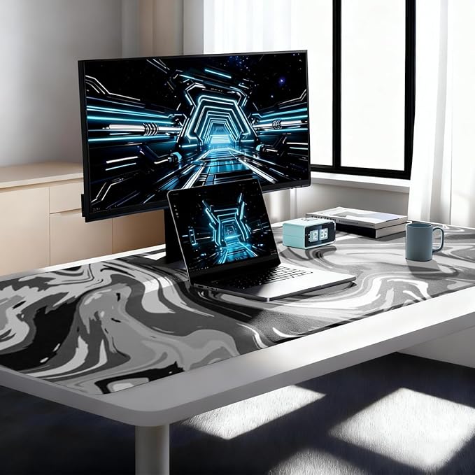 Large Mouse Pad for Desk - Gaming Mouse Pad with Stitched Edges, Anti-Slip Base, for Keyboard and Mouse