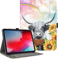 Vimorco Case for iPad (A16) 11th Generation 2025, for iPad 11th/10th Generation Case, Faux Leather Protective Adjustable Cover, Auto Sleep/Wake, Card Pocket with Pencil Holder, Longhorn
