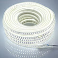 AC 110 Volt LED Strip Lights 9.84 Feet Outdoor LED Strip Waterproof IP67 3m 120V Flexible Cuttable Strip Lighting SMD 5730 120LEDs/m 6000K Cool White with Power Cord for Bedroom Kitchen