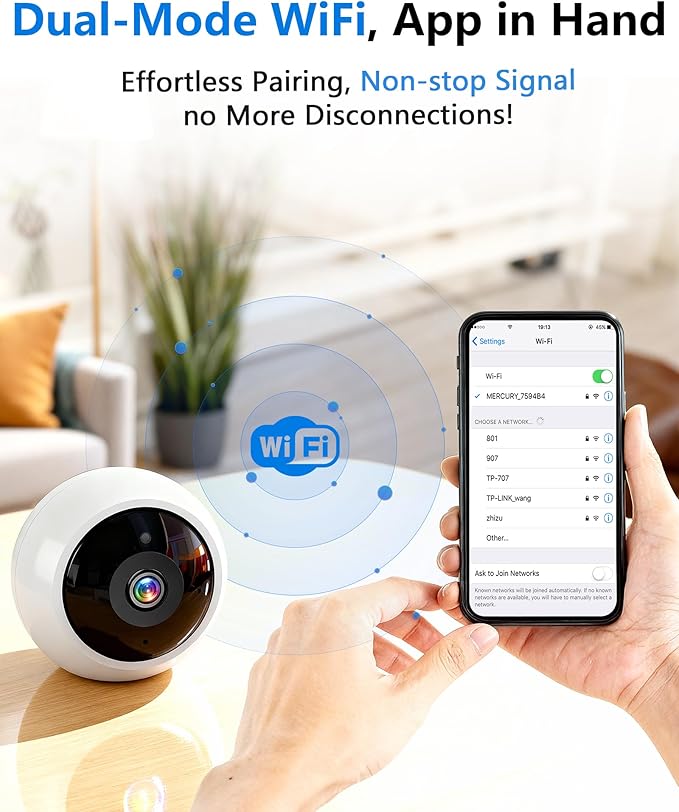 AMTIFO Security Cameras Wireless Outdoor Magnetic: Install-Free Smart Indoor 2K WiFi - Long Battery Life Powered Wireless Cameras for Home Security with AI Motion Detection