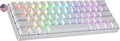 Ranked S60 Supernova 60% Form Factor | Hot Swappable Mechanical Gaming Keyboard | 61 Keys Multi Color RGB LED Backlit for PC/Mac Gamer (White, Gateron Optical Black)