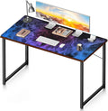 Huge 48x24 inch Mouse Pad - Extra Large Gaming Smoke Mouse Pads with Stitched Edges for Desk, Non-Slip Rubber Base 3XL Mousepad Waterproof Keyboard Pad Desk Pad for Gamer, Office, Home (Blue)