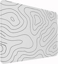 Large Mouse Pad, Gaming Mouse Pad with Double Stitched Edges, 14.9 x 11.7 inches Premium-Textured & Waterproof Mousepad, Nonslip Natural Rubber Base Mousepad for Laptop,Computer, Office, White Black