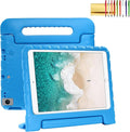 Dteck Kids Case for iPad 10.2 - Shockproof Rugged EVA Handle Stand Child Proof Case for iPad 9/8/7 Generation, Blue