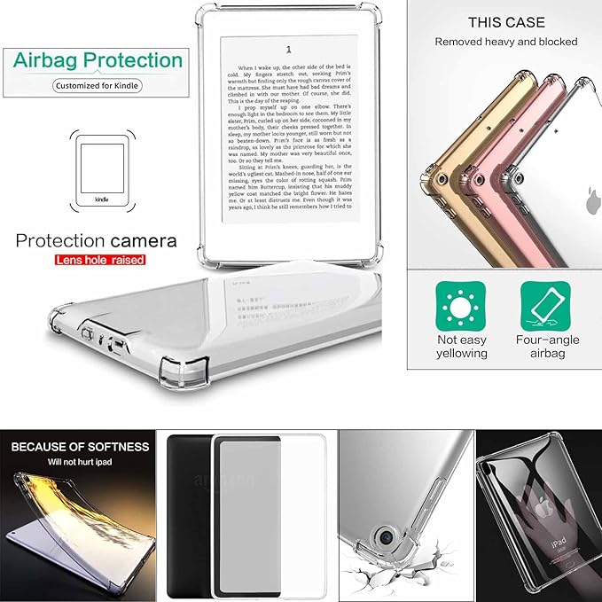 Clear Back Case for Apple iPad 10.2 inch (2021/2020/2019), iPad 9th/8th/7th Generation Cover Transparent Soft TPU Shockproof Slim Lightweight Shell [Reinforced Corners Protection], Clear