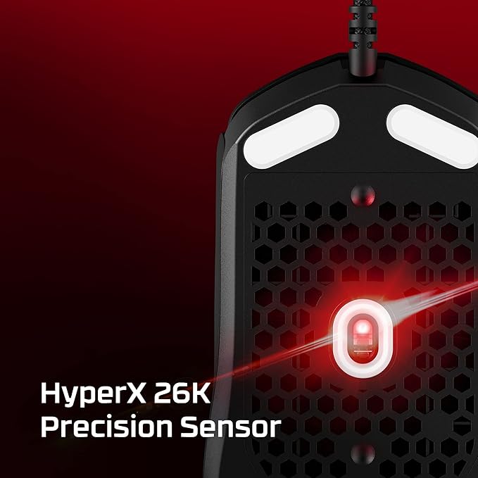 HyperX Pulsefire Haste 2 – Wired Gaming Mouse- Ultra Lightweight, 53g, 8000Hz Polling Rate, Precision Sensor, Hyperflex 2 Cable, Plug and Play – White