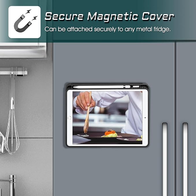 Fintie Magnetic Stand Case for iPad Air 10.5" (3rd Generation) 2019 / iPad Pro 10.5" 2017, Multi-Angle Viewing Rugged Soft TPU Back Cover with Pencil Holder, Auto Wake/Sleep, Black