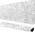 Large Mouse Pad - Gaming Mouse Pad with Stitched Edges(60x30cm), No-Slip Base, Waterproof Desk Pad for Keyboard and Mouse (Line White,23.6x11.8 inch)
