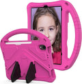 Kids Case for iPad Mini 7 (2024), iPad Mini 6th Generation Case, Techcircle Light Weight Shock Proof EVA Foam Rugged Handle Stand Kids Friendly Anti-Slip Grip Protective Case, Rose
