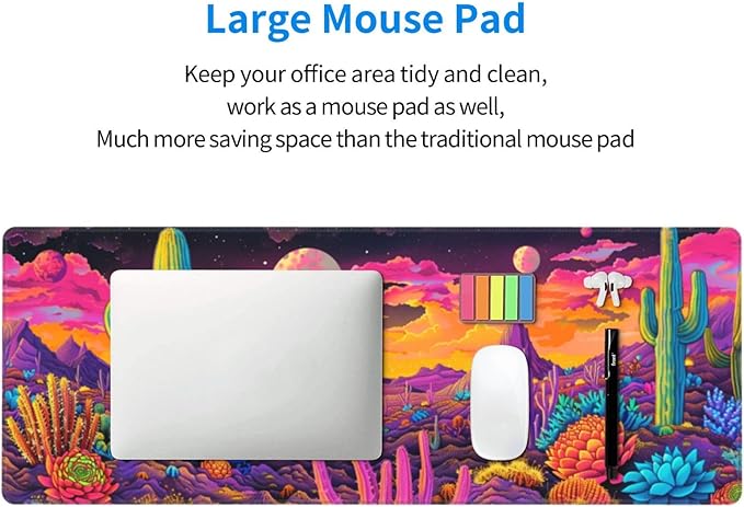 Mouse Pad Gaming - Large Mouse Pad for Desk with Waterproof Surface & Durable Design Desk Mat for Desktop & Office Accessories (Desert Dreamscape)