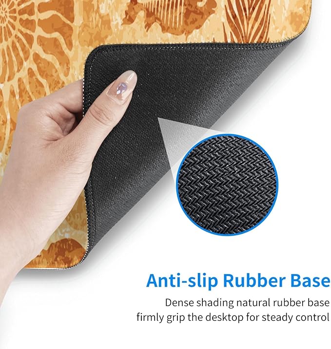 Retro Fossils Mouse Pad XL Large Mousepad Non Slip Rubber Base Desk Mat for Laptop Computer Gaming 31.5" X 12"