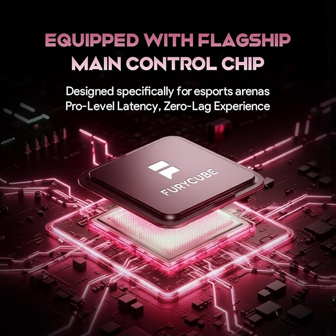 68% Wired Gaming Keyboard with Volume Knob, RGB Backlit, Mechanical Keyboard Gasket Mount with PBT Keycaps,8000 Hz Polling Rate, Hall Effect Cream Switches, Hot-Swap, for FPS Games (White+Pink)