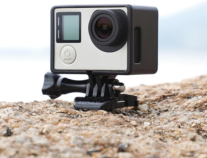 GEPULY BacPac Frame Mount Housing Case for GoPro Hero4, Hero3+, Hero 3 with LCD BacPac and Battery Extension Accessories