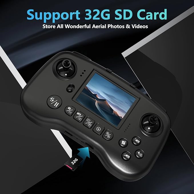 TTROARDS Drone with Camera 4k for Adults, FPV Drone with Screen Professional Brushless Motor 270° Obstacle Avoidance Optical Flow Positioning, Foldable Remote Control Quadcopter for Beginners