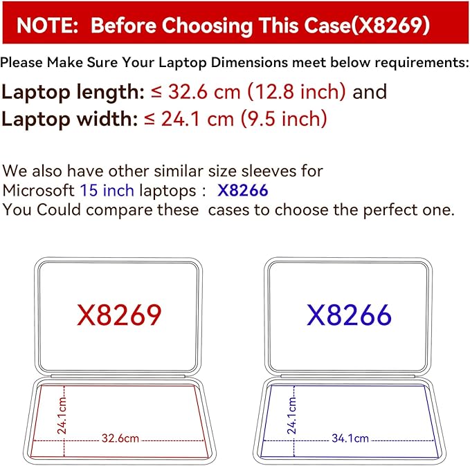 Smatree Hard Protective Sleeve Case Compatible for 15 inch Microsoft Surface Copilot+ PC 2024, for 14 inch HP mt22 Mobile Thin Client Laptop, 15 inch Microsoft Surface Laptop 7 Waterproof Bag (X8269)