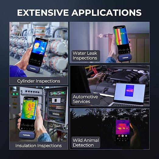 TOPDON TC001 Thermal Camera for Android, Super IR 512x384 High Resolution, Thermal Imaging Camera, Thermal Imager - Optimized Temperature Accuracy, Works for Smartphones and Tablets & PC(not for iOS)