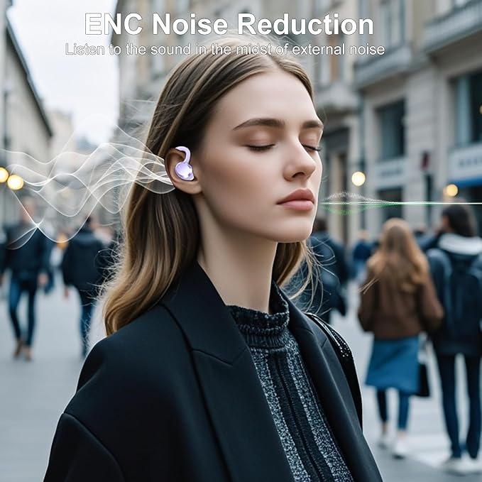 Wireless Earbuds, Bluetooth Earbuds, Bluetooth 5.4 Headphones 68hrs Playtime Sport Earphones with LED Display ENC Noise Cancelling Mic, IPX7 Waterproof Over Ear Ear Buds with Hook for Gym/Workout