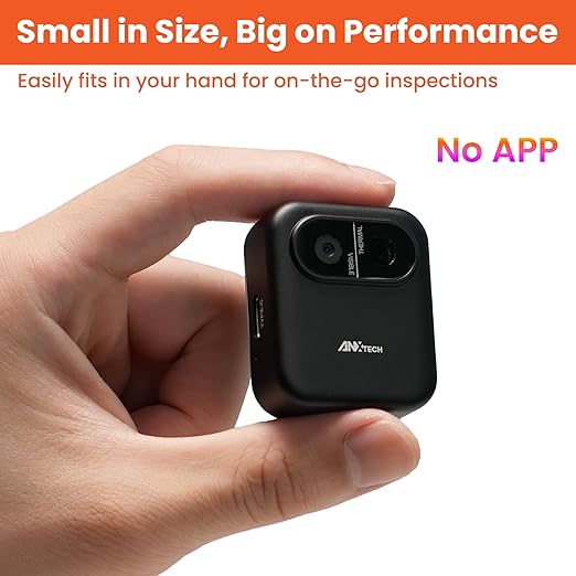 Mini Thermal Camera with Touchscreen, No App Required Small Infrared Imager for Home Inspection, 80×60 IR Resolution Infrared Camera for Detect Hidden Camera, Water Leak Detection