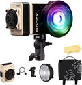 ZHIYUN MOLUS X200 RGB 200W Video Light zhiyun Light Supports V-Mount Battery, HUB Expansion, and PD Power Photography Lighting 2500K~10000K CRI≥95 TLCI≥97 with Bowens Mount Diffuser for Tiktok