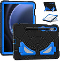 AKABEILA Compatible with Samsung Galaxy Tab S7/S8/S9/S9 FE 11 inch(2023) Tablet Case，Lightweight Shockproof Rugged Protective Cover with Kickstand for Kids Children Boys Babies Black Blue