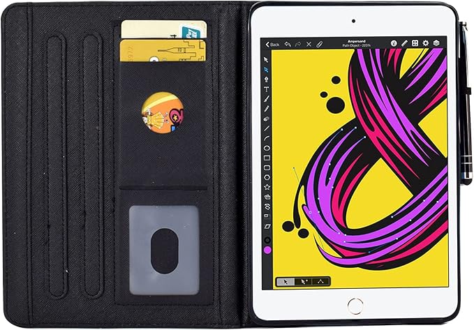 for iPad 9.7 inch Case iPad 6th/5th Generation Case 2018 2017, PU Leather Folio Stand Cute Cover for iPad 9.7 inch/iPad Pro 9.7/iPad Air 2/iPad Air 1, Auto Sleep/Wake, Hummingbird