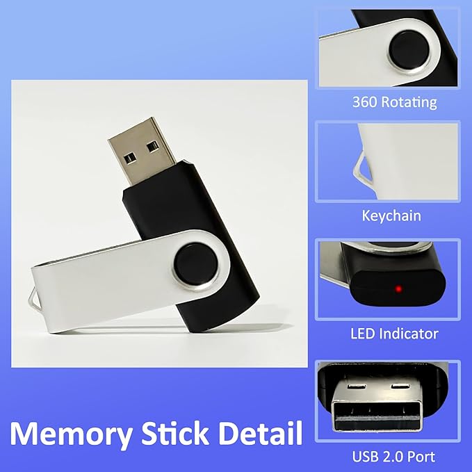 8GB USB Flash Drive 20 Pack Nicepicten Zip Drive USB 2.0 Thumb Drives FAT32 Memory Stick Jump Drives Multipack with 20PCS Lanyards Label (8GB 20Pack, Green Sliver)