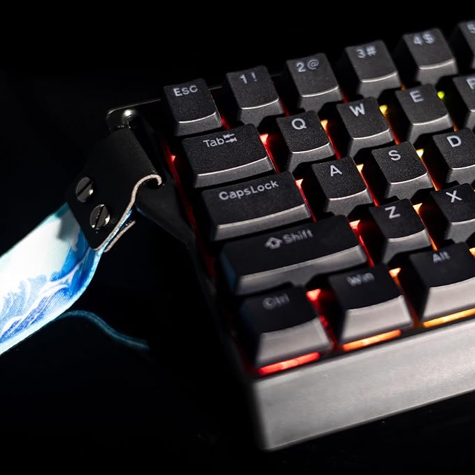 GK GAMAKAY x NaughShark NS68 Rapid Trigger Wired Gaming Keyboard, 65% Hall Effect Mechanical Keyboard, 8KHz Polling Rate 0.01mm RT, Snap Tap, Outemu Peach Crystal Magnetic Switch (Black-Shine Through)