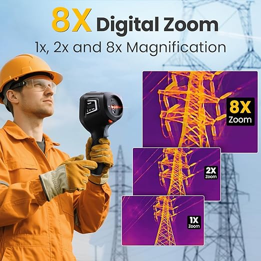 Thermal Master Handheld Thermal Camera, 512×384 X³IR Resolution, Thermal Imaging Camera with 2MP Visual Camera, 640×480 3.5" IPS Screen Thermal Imager with Laser, -4℉to 1022℉, 40mK(Thor 002)