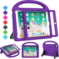 SUPLIK Kids Case for iPad 5th/6th Generation(9.7 inch, 2017/2018), iPad Air 1/2 & Pro 9.7 Kids Case with Screen Protector, Durable Lightweight Cover with Handle Stand for Apple iPad 5/6 Gen, Purple