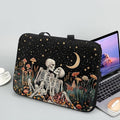 Starry Night Laptop Sleeve Bag with Handle Computer Protective Soft Cover Case for Women Men Skeleton Floral Compatible Sleeve Bag Laptop Carrying Case, 12 Inch