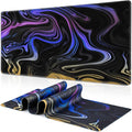 Canjoy Gaming Mouse Pad, Fluid Pattern Mouse Pad 35.4x15.7inch Large Extended Computer Mouse Mat Keyboard Full Desk Mousepad for Gaming, Office, Home
