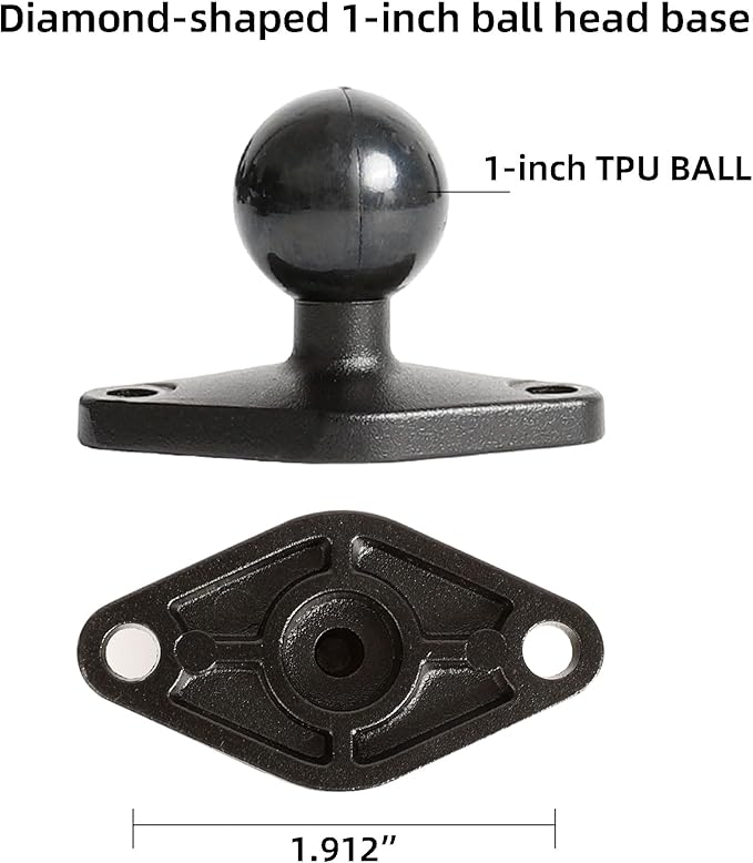 xik 1/4"-20 Thread Camera Mount Holder for Wall/Desk/Car/Boat,AMPS Standard Hole Installation，Fits DSLR, CCTV, Action Cam, Projector, Security Camera