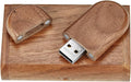 USB Flash Drive, 64GB Wooden USB2.0 High Speed USB Thumb Drives Memory Stick Pen Date Storage Stick Pendrive (Walunt Ellipse)