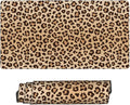 Leopard Print Large Extended Mouse Pads XL Mousepad with Stitched Edges Cheetah Animal Non-Slip Rubber Base Computer Keyboard Pad Desk Mat for Home Office Desk Decor, 29.5" X 15.8"