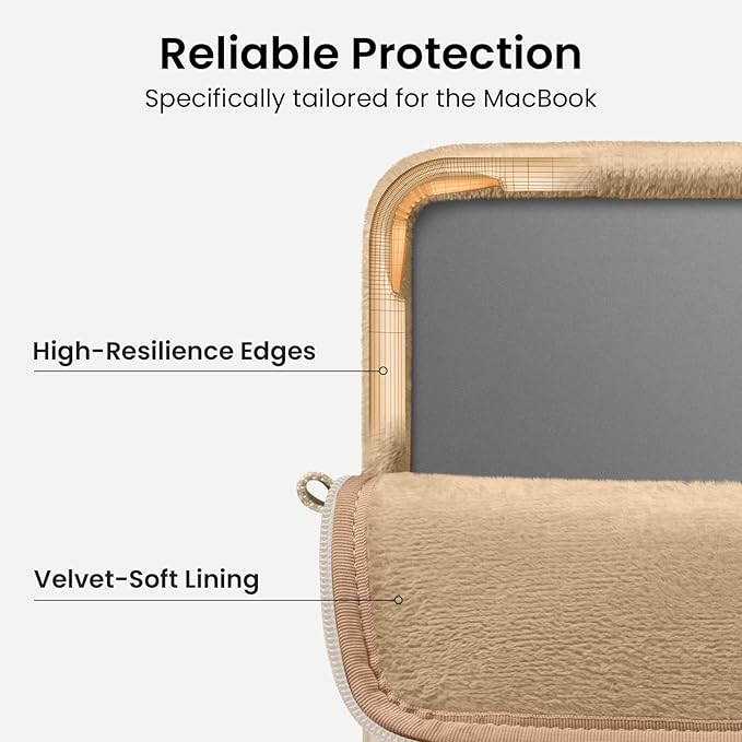 tomtoc 360 Protective Puffy Laptop Sleeve for 13-inch MacBook Air M5/A3449(2026)/M4/M3/M2 A3240 A3113, MacBook Neo A18 & MacBook Pro M2/M1, Quilted Soft Puffer Bag for 13-inch Surface Pro Copilot+PC