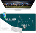 Large Philadelphia Desk Mat for Desktop – XL Desk Pad Mat with Smooth Surface, Green Football Theme Office Decor, Man Cave Accessory, Men Gifts & Game Day Gift The Dagger Bird Gang Philly Philly