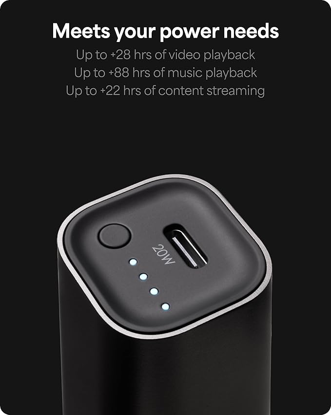 Mophie Powerstation Fast 5,000mAh Power Bank |Portable | 20W, Single-Device