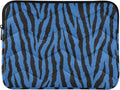 Laptop Case Sleeve, Blue Tiger Black Animal Print Shockproof Protective Computer Carrying Cover, Briefcase Handbags 13-13.3inch Laptop Sleeve Bag